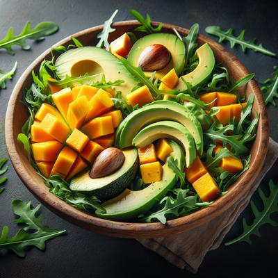 Image of Mango Avocado and Arugula Salad
