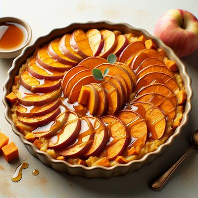 Image of Maple Glazed Apple and Sweet Potato Gratin