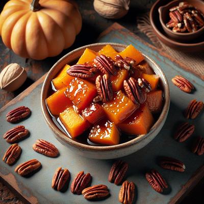 Image of Maple Syrup Roasted Pumpkin with Pecans