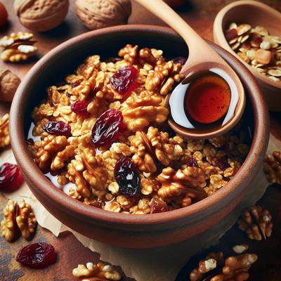 Image of Maple Walnut Granola with Dried Cranberries