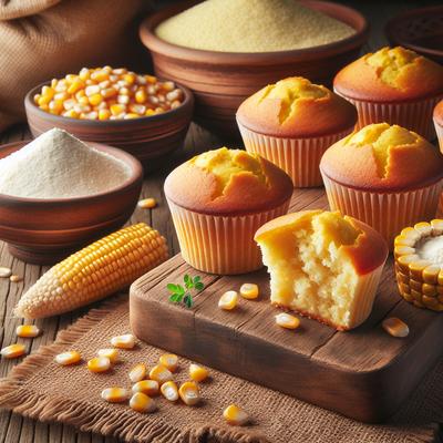 Image of Masa Polenta Cornbread Corn Muffins