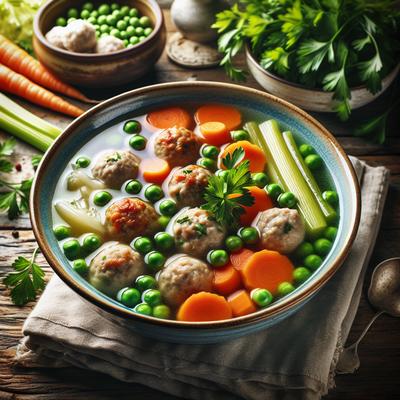 Image of Meatball and Vegetable Soup