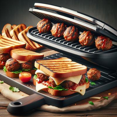 Meatball Sandwiches for a George Foreman Type Grill