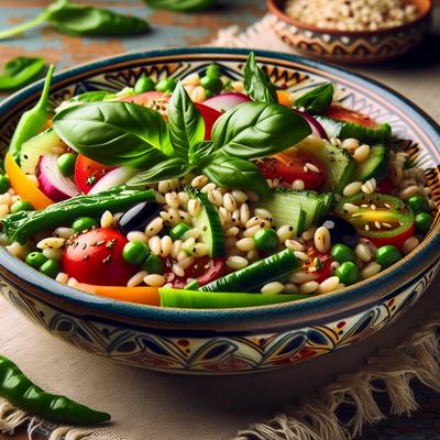 Image of Mediterranean Barley Rice Salad