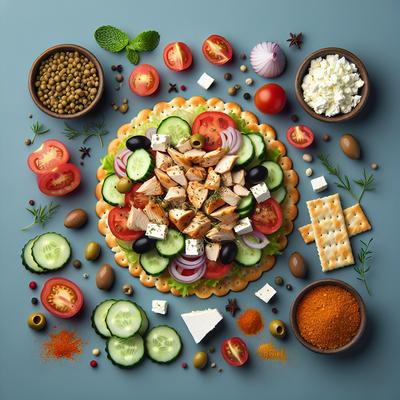 Image of Mediterranean Chicken Cracker Topper
