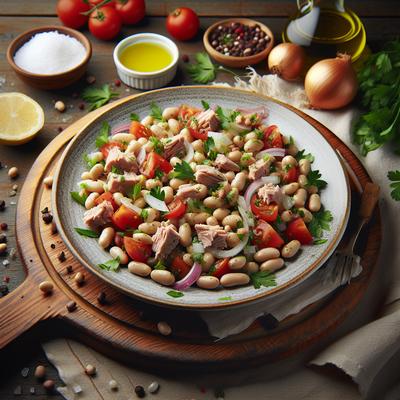 Image of Mediterranean White Bean and Tuna Salad