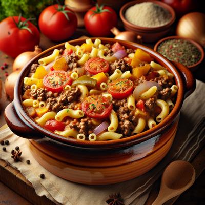 Image of Mema's Hamburger Macaroni Casserole Goulash