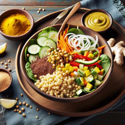 Image of Millet Salad with Curry Ginger Dressing