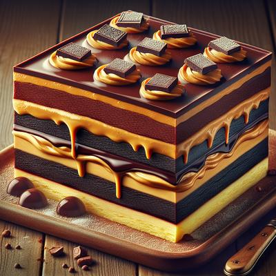 Image of Mimi's Double Decker Peanut Butter Chocolate Fudge