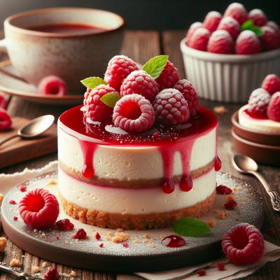 Image of Mini No Bake Raspberry Cheesecakes