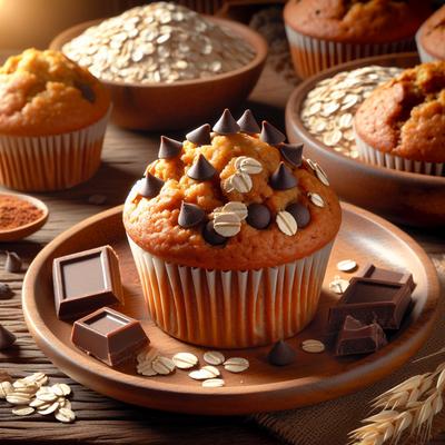 Image of Molasses Oatmeal Chocolate Chip Muffins