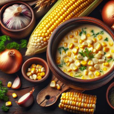 Image of Moosewood's Crema De Elote Creamy Corn Soup