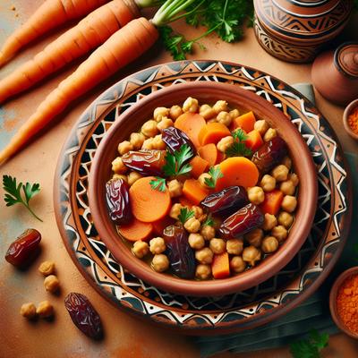 Image of Moroccan Chickpeas with Carrot and Dates