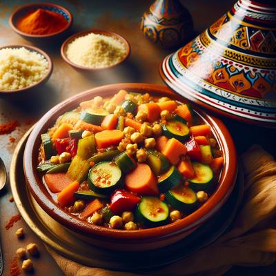 Image of Moroccan Vegetable Stew with Couscous