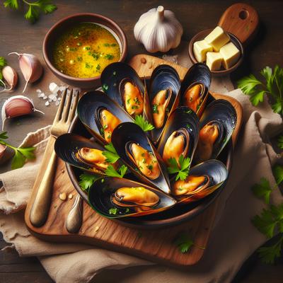 Image of Moules L Escargot Oven Baked Mussels
