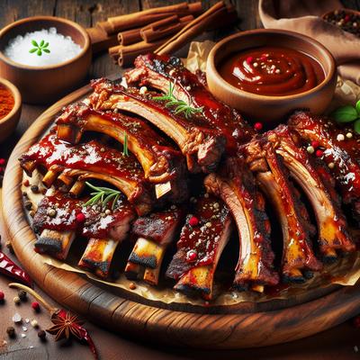 Image of Mouth Watering Oven Barbecued Ribs