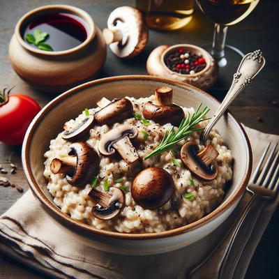 Image of Mushroom and Red Wine Risotto