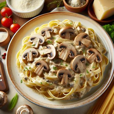 Image of Mushroom Fettuccine Alfredo
