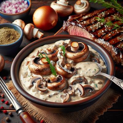 Image of Mushroom Sauce for Broiled or Grilled Steaks