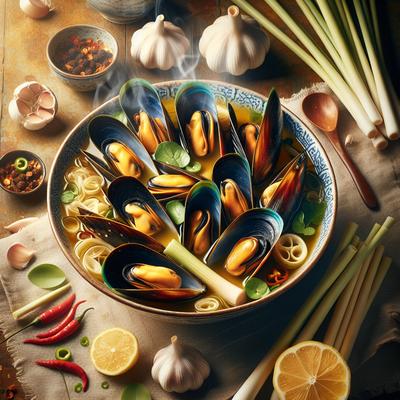 Image of Mussels in Yummilicious Lemongrass Broth