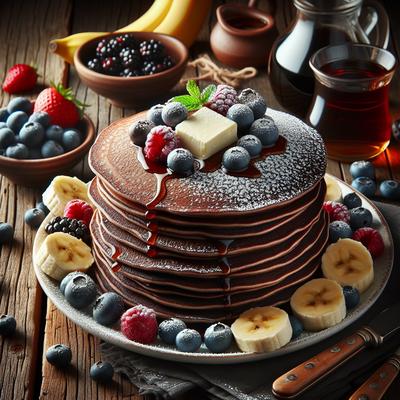 Image of Napa Goat Ranch Double Chocolate Pancakes