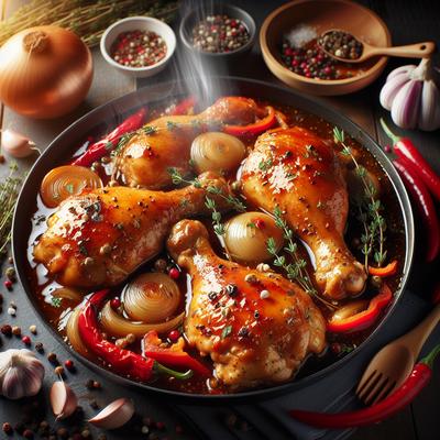 Image of New Orleans Wine Sauced Chicken