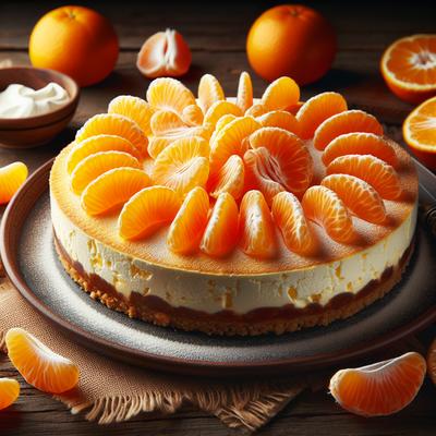 Image of No Bake Mandarin Orange Cheese Cake