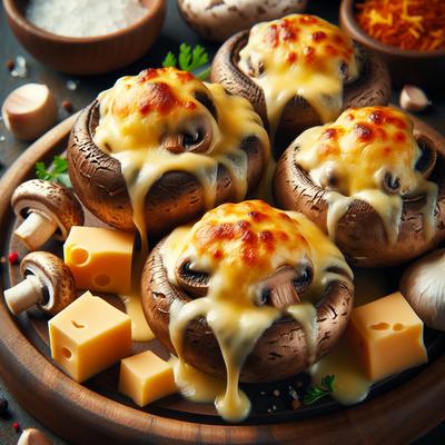 Image of No Stuffing Cheesy Stuffed Mushrooms