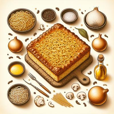 Image of Noodle Kugel Onion Mushroom