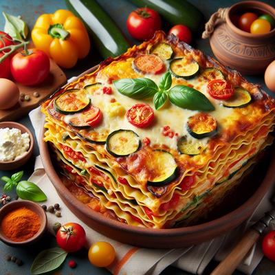 Image of Northern Italian Style Lacto Vegetarian Lasagna