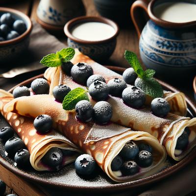 Image of Norwegian Blueberry Breakfast Crepes