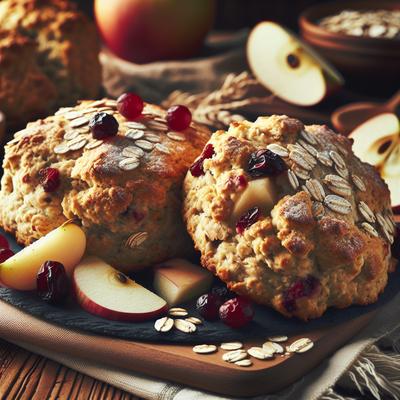Image of Oatmeal Apple Cranberry Scones