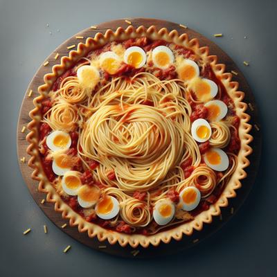 Image of On the Fly Spaghetti Pie Baked Spaghetti