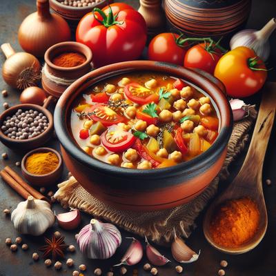 Image of One Hour Spanish Chickpea Soup 6 Qt Pressure Cooker