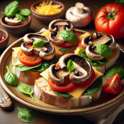 Image of Open Face Portabella Sandwiches