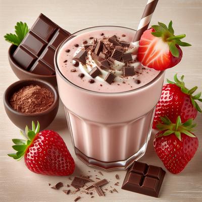 Image of Oprah's Chocolate Strawberry Smoothie