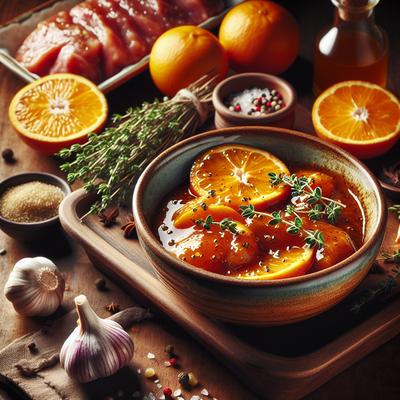 Image of Orange Thyme Sauce and Marinade for Grilling