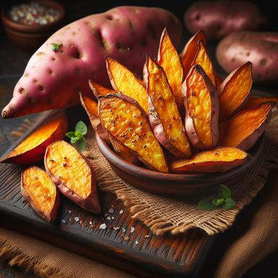 Image of Oven Fried Sweet Potato Wedges