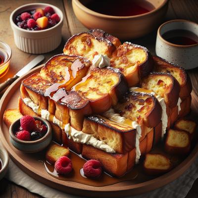 Image of Overnight Baked Stuffed French Toast