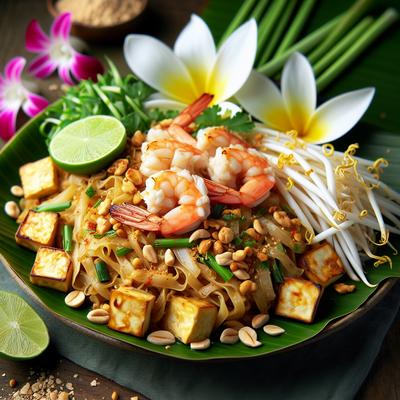 Image of Pad Thai with Banana Flower