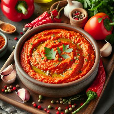 Paleo Roasted Red Pepper Dip