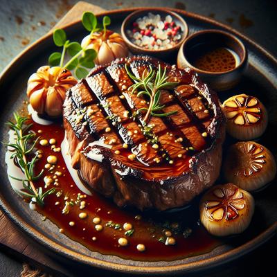 Image of Pan Fried Steak with Sauce