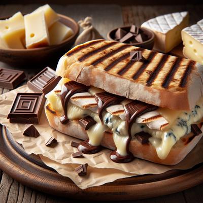 Image of Panini with Chocolate and Brie