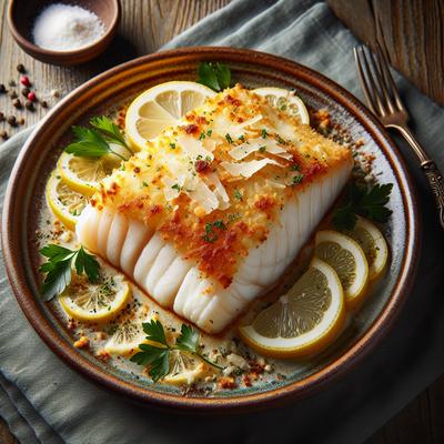 Image of Parmesan Crusted Baked Halibut