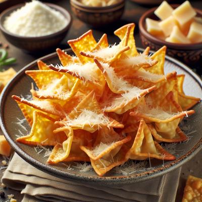 Image of Parmesan Won Ton Crisps