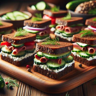Image of Party Rye Sandwiches