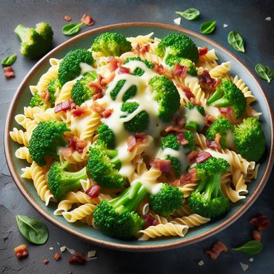 Image of Pasta with Broccoli Cheese and Bacon