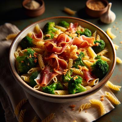 Image of Pasta with Broccoli Crispy Prosciutto and Toasted Breadcrumbs