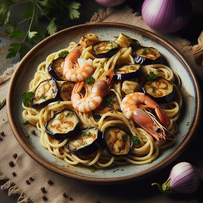 Image of Pasta with Shrimp Eggplant