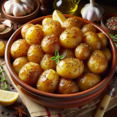 Image of Patates Fourno Riganates Baked Potatoes with Oregano